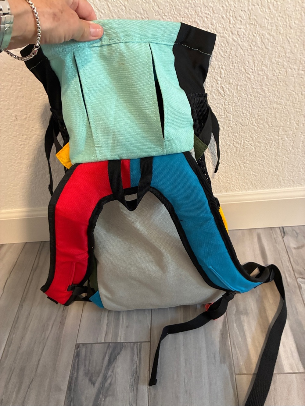 Dog backpack Multi-Color Backpack Carrier - Picture 2 of 6